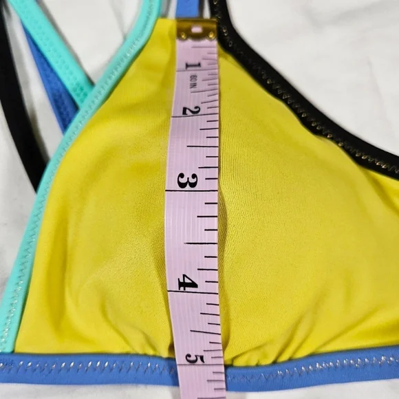 Victoria's Secret Strappy Triangle Bikini Top, Neon Green, XS - Picture 13 of 14